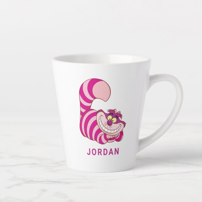 Alice in Wonderland | Cheshire Cat Smiling 2 Latte Mug (Right)