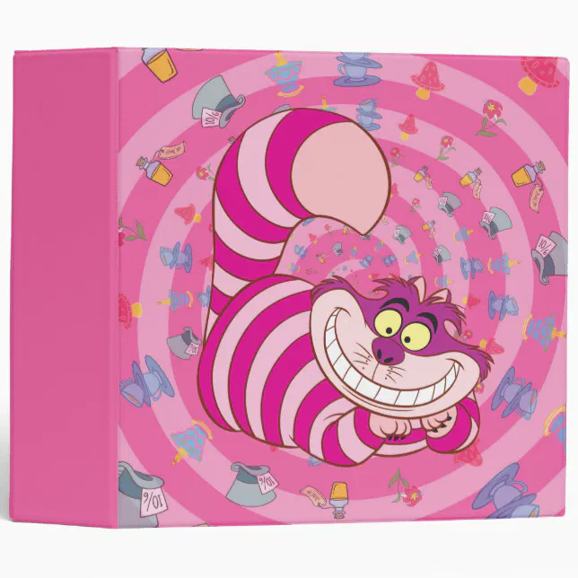 Alice in Wonderland | Cheshire Cat Smiling 3 Ring Binder | Zazzle