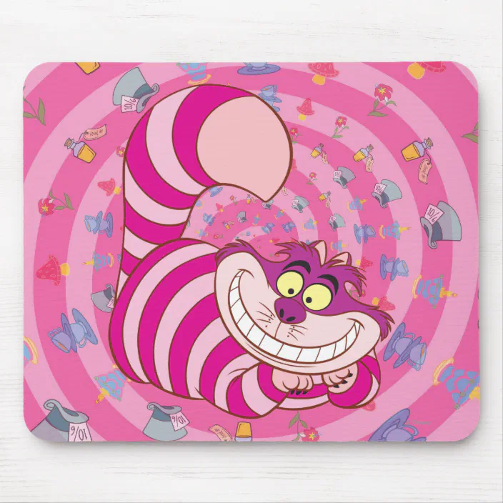 Disney Alice In Wonderland Tea Party Cheshire Cat anti-slip PC mouse mat pad 