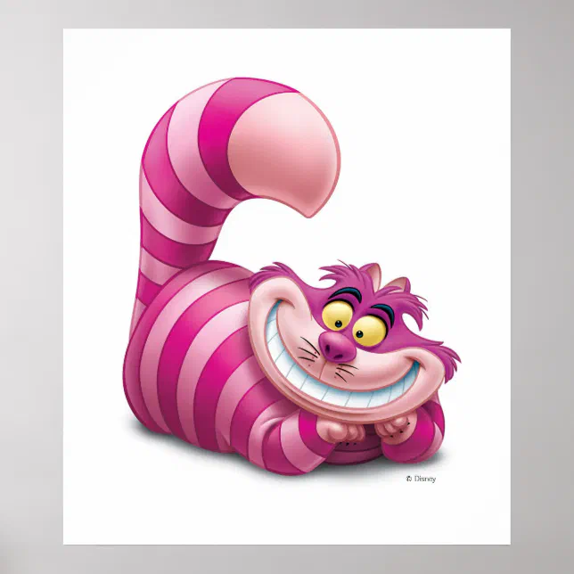 Alice In Wonderland Cheshire Cat Smiling Poster Zazzle