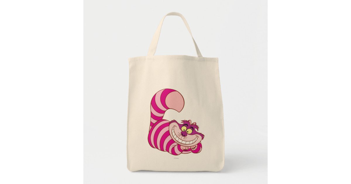 Disney Tote Alice in Wonderland Queen Hearts Cheshire Cat Mad Hatter Print  Bag