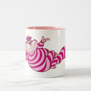 Alice in Wonderland Cheshire Cat snap finger Two-Tone Coffee Mug