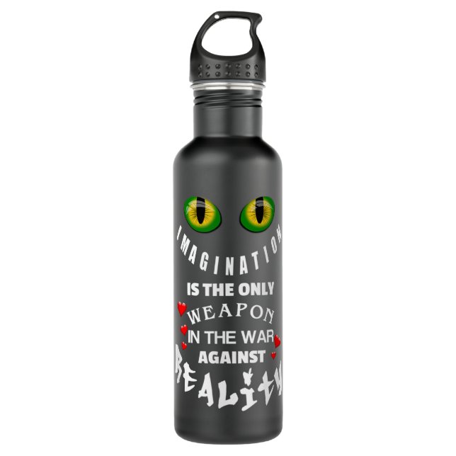 ALICE IN WONDERLAND CHESHIRE CAT STAINLESS STEEL WATER BOTTLE (Front)