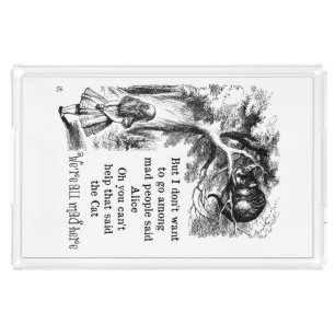 Alice in Wonderland; Cheshire Cat with Alice Acrylic Tray