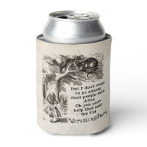 Alice in Wonderland; Cheshire Cat with Alice Can Cooler Alice in Wonderland; Cheshire Cat with Alice Can Cooler