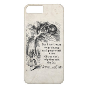 Alice in Wonderland; Cheshire Cat with Alice iPhone 8 Plus/7 Plus Case