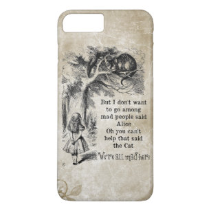 Alice in Wonderland; Cheshire Cat with Alice iPhone 8 Plus/7 Plus Case