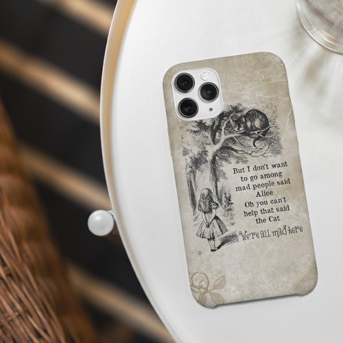 Alice in Wonderland Cheshire Cat with Alice iPhone 15 Plus Case