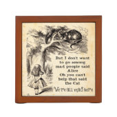 Alice in Wonderland; Cheshire Cat with Alice Desk Organizer | Zazzle