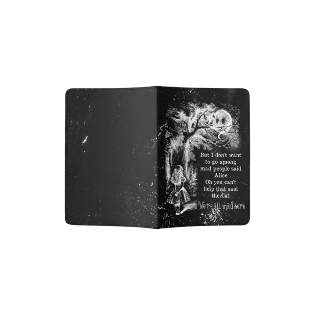 Alice in Wonderland; Cheshire Cat with Alice Passport Holder (Opened)