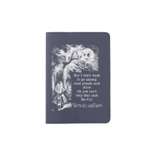 Alice in Wonderland; Cheshire Cat with Alice Passport Holder