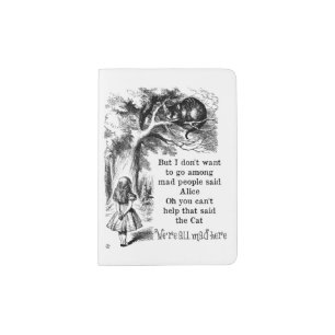 Alice in Wonderland; Cheshire Cat with Alice Passport Holder