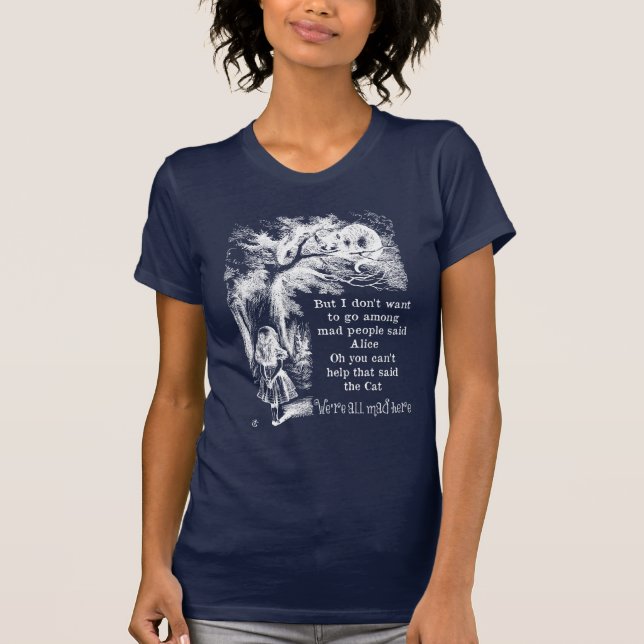 Alice in Wonderland; Cheshire Cat with Alice T-Shirt (Front)