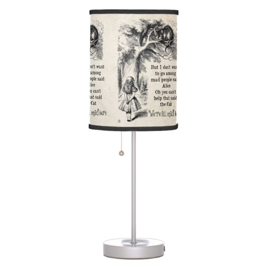 Alice in Wonderland; Cheshire Cat with Alice Table Lamp (Right)