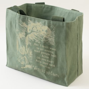 Alice In Wonderland; Cheshire Cat With Alice Tote by riverme at Zazzle