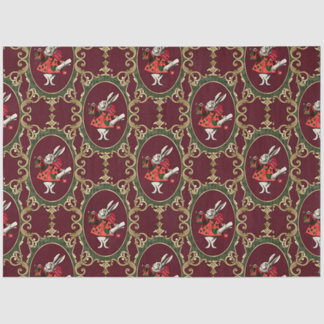 Alice In Wonderland Christmas Tissue Paper (Front)