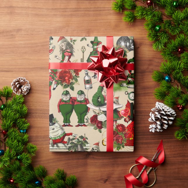 Alice in Wonderland Christmas Wrapping Paper (Holiday Gift)