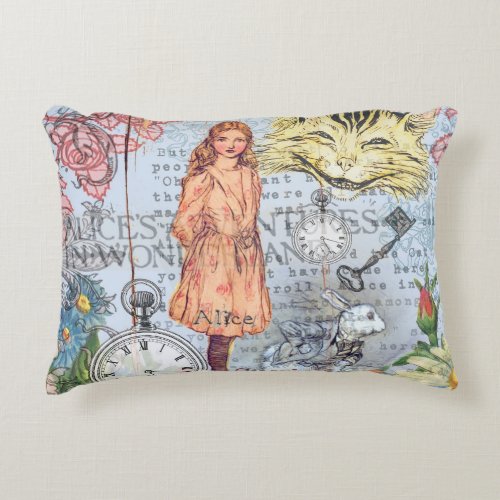 Alice in Wonderland Classic Cheshire Rabbit Alice Accent Pillow