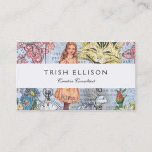 Alice in Wonderland Classic Cheshire Rabbit Alice Business Card