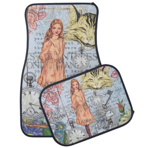 Alice in Wonderland Classic Cheshire Rabbit Alice Car Mat