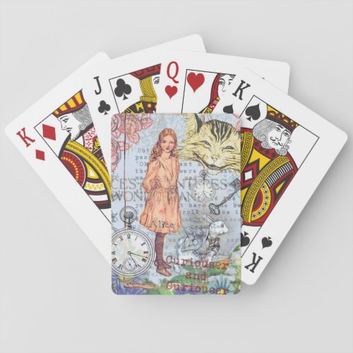 Alice in Wonderland Classic Cheshire Rabbit Alice Poker Cards