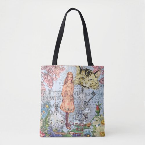 Alice in Wonderland Classic Cheshire Rabbit Alice Tote Bag