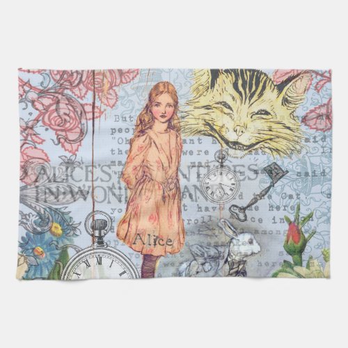 Alice in Wonderland Classic Cheshire Rabbit Alice Towel