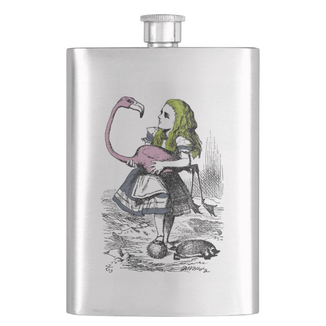 Alice in Wonderland Classic Flask (Front)