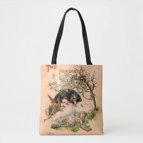 Alice in Wonderland Classic Illustrations Tote Bag