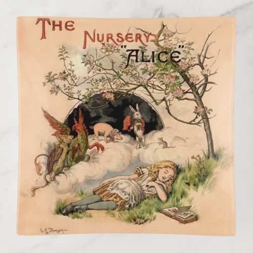 Alice in Wonderland Classic Illustrations Trinket Tray