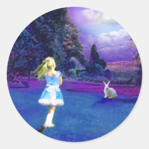 Alice in Wonderland Classic Round Sticker