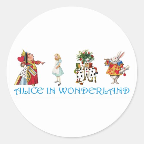 ALICE IN WONDERLAND CLASSIC ROUND STICKER