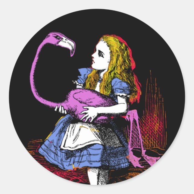 Alice in Wonderland Classic Round Sticker (Front)