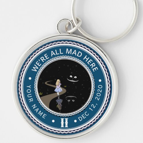 Alice in Wonderland Clean and Sober Keychain