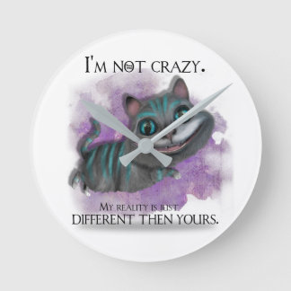 Alice in Wonderland clock. Round Clock