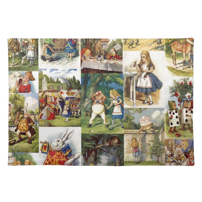 alice in wonderland cloth placemat (Front)