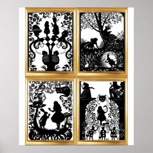 Alice in Wonderland Collage Poster