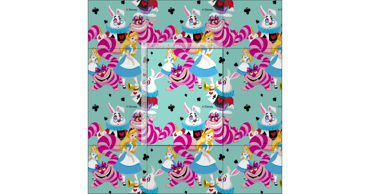 Alice In Wonderland, Colorful Fun Pattern Wrapping Paper