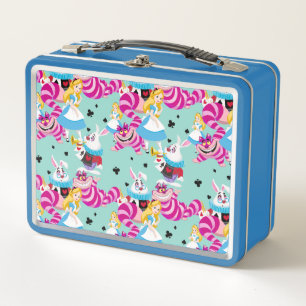 Alice In Wonderland   Colorful Fun Pattern Metal Lunch Box