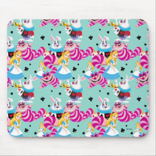 Alice In Wonderland Colorful Fun Pattern Mouse Pad