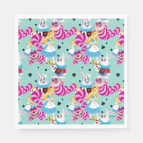 Alice In Wonderland  Colorful Fun Pattern Napkins