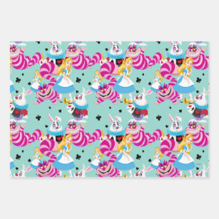 Alice in Wonderland Pattern Wrapping Paper by patterPattern