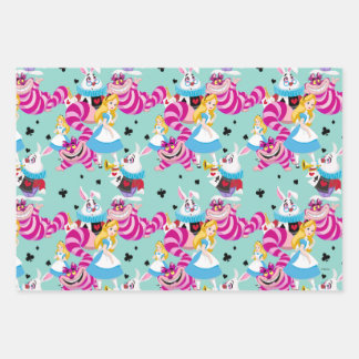 Alice In Wonderland | Colorful Fun Pattern Wrapping Paper Sheets