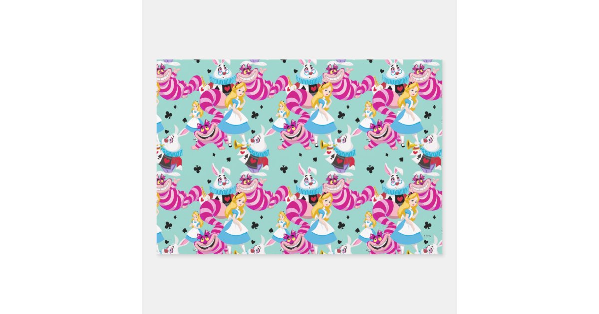Alice in Wonderland wrapping paper