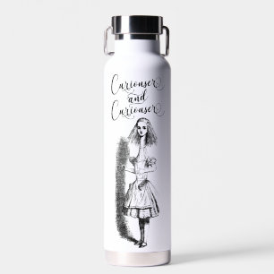 Alice in Wonderland Curiouser and Curiouser Water Bottle