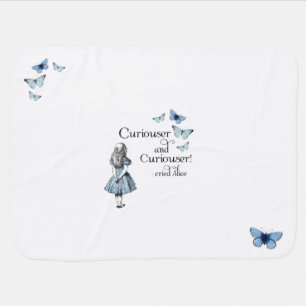 Alice in Wonderland Curiouser Baby Blanket