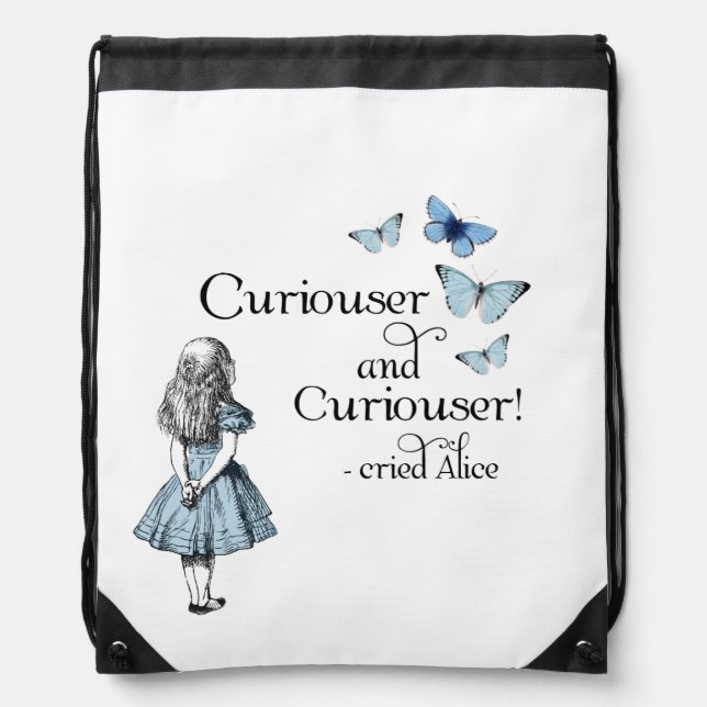 Alice in Wonderland Curiouser Butterfly Backpack (Front)