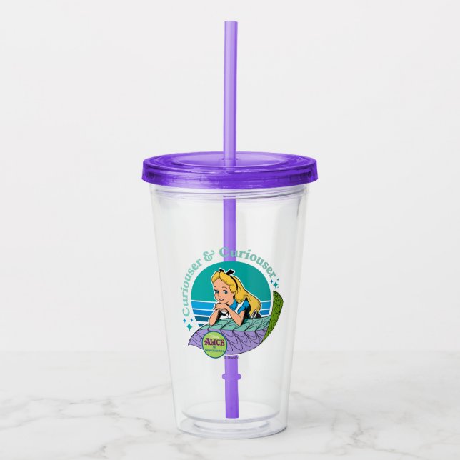 Alice in Wonderland | Curiouser & Curiouser Acrylic Tumbler (Front)