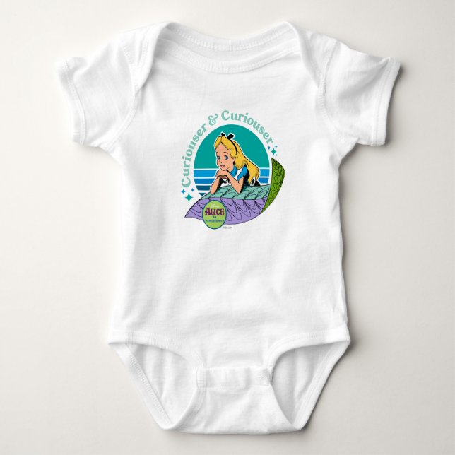 Alice in Wonderland | Curiouser & Curiouser Baby Bodysuit (Front)