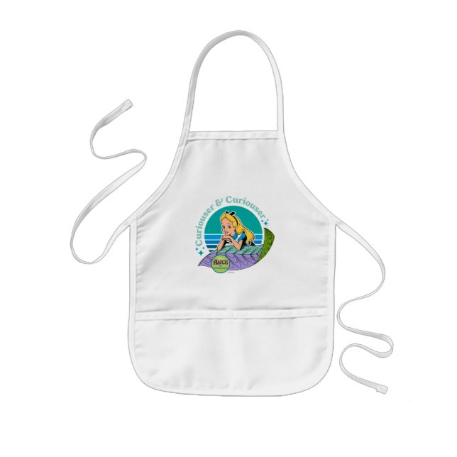 Alice in Wonderland | Curiouser & Curiouser Kids' Apron (Front)